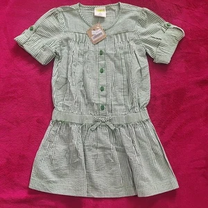 ๐ Crazy 8๐ Girls Nice Striped Green Dress Size 6๐ - Picture 1 of 6