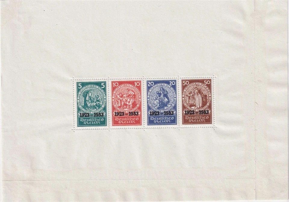 Stamp Germany Reich Mi 508-11 Sheet 1933 Saint Elizabeth Schwind Charity H MNH - Image 1 of 3