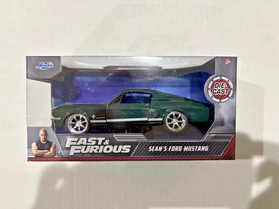 Jada Toys Fast & Furious Sean’s Ford Mustang Dark Green Diecast  Car 1:32 - Image 1 of 1