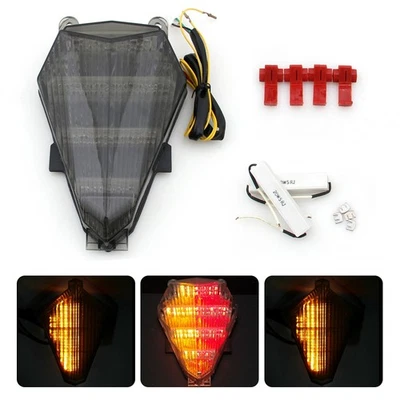 Integrated LED TailLight Turn Signals for Yamaha YZF 600 R6 2006-2016 Smoke - Изображение 1 из 4