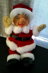Mr. Magoo as Santa Claus Plush Doll w/ Plastic Head (1989 UPA Studios) 14-inch - Picture 1 of 7