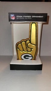 Green Bay Packers NFL Schaumstoff Finger Ornament mundgeblasene Glasdekoration - Bild 1 von 5