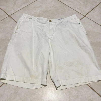Tommy Bahama Shorts Mens 36 White Chino Cotton Stretch Flat Front Casual Pockets - Image 1 of 4