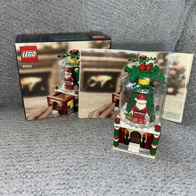 LEGO 40233 Santa SNOW GLOBE Set Christmas 100% Complete Box Instructions Nice!
