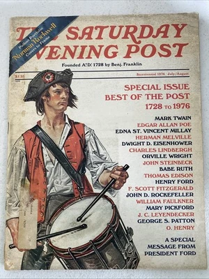 VTG Saturday Evening Post Bicentennial Special Ed. 1728 To 1976 Normal Rockwell - Image 1 of 4