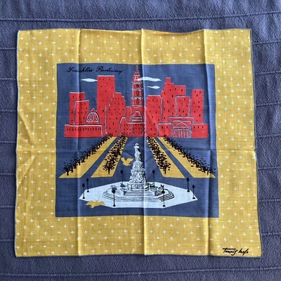 Vintage Tammis Keefe Philadelphia handkerchief - Image 1 of 4