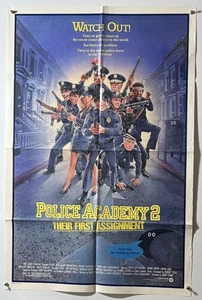 POLICE ACADEMY 2 Original 1sh Movie Poster Steve Guttenberg Bubba Smith - Picture 1 of 1