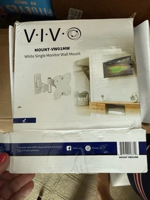 Vivo Wall Mount Conversion Pole Bracket Compatible with Single or Dual Monitors - Image 1 of 2