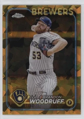 2024 Topps Chrome Sapphire Edition Gold /50 Brandon Woodruff #103 - Image 1 of 2