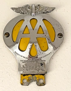 Insignia de coche de colección de la Asociación de Automóviles AA británica #OU78859 - Imagen 1 de 6