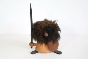 Vintage 1960s Danish Teak Viking Gonk With Axe, Kitsch, Retro, Mid-century - Picture 1 of 6