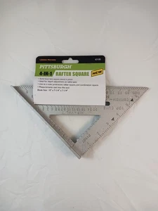 Pittsburgh 4N1 Rafter Square, 63185, Blade Size 10x7.25x7.25 Inch - Picture 1 of 6