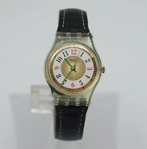 Swatch Watch Madeleine Ladies 1995 Leather Strap LG113 - Picture 1 of 6