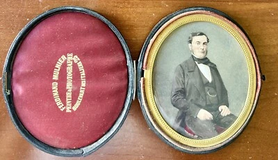 RETRATO PINTURA MINIATURA AÑOS 1800 POR EL FOTÓGRAFO Y ARTISTA FERDINAND MULNIER Foto 1 de 4