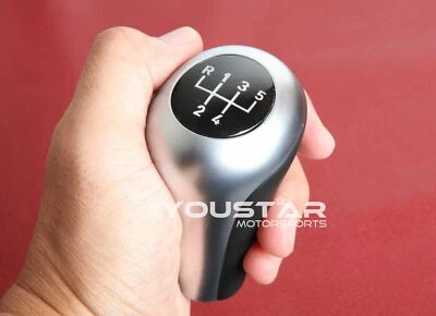 YOUSTAR UK STOCK Cuero ponderado NUEVA perilla de cambio de 5 velocidades para BMW Serie 1 3 5 E46 E36 E30