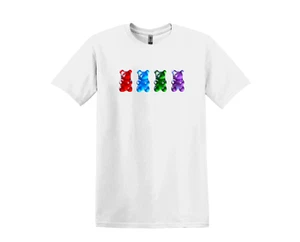 Handmade Gildan Heavy Cotton Unisex T-Shirt S-3XL-Gummibärchen-Süßigkeiten-Humor-Geschenk - Bild 1 von 3