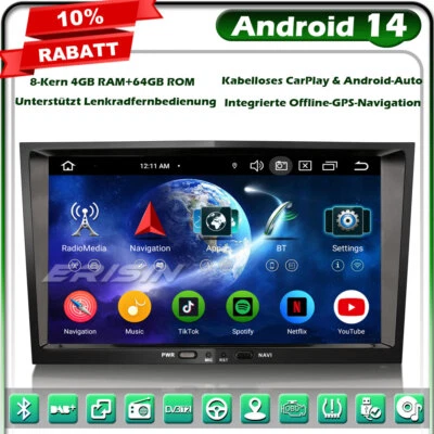 8-Kern Android 14 Autoradio GPS Navi Opel Corsa D/C Zafira Astra H Meriva Vectra - Bild 1 von 4