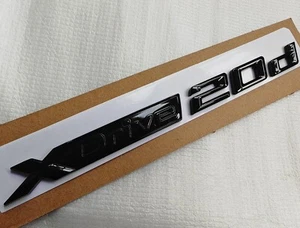 XDrive 20d x Drive 2.0d Letter 3D EMBLEM BADGE STICKER Black For X1 X3 X4 X5 X6 - Picture 1 of 1