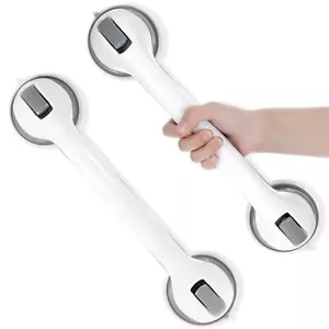 Paquete de 2 barras de agarre para bañeras y duchas, mango de ducha de 16 pulgadas resistente S... - Imagen 1 de 7