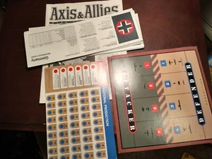 Axis and Allies Board Game, Paper inserts instructions, Replacement 1984 J - Picture 1 of 4