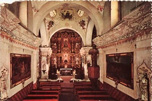 Interior San Xavier Del Bac Near Tucson, Arizona Vintage 4 x 6  PC - Picture 1 of 2