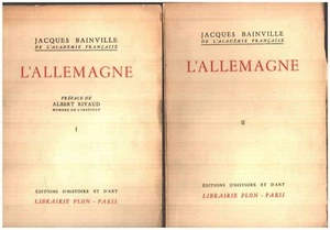 L'allemagne / 2 tomes / préface de Albert Rivaud | Bainville Jacques | Bon état - Foto 1 di 1