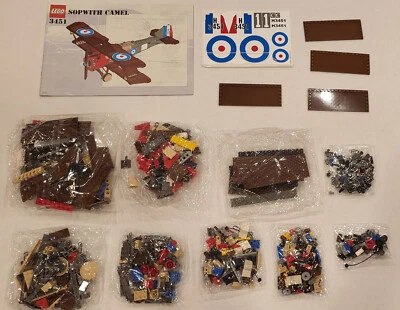 LEGO Sculptures 3451 Sopwith Camel - NEW IN SEALED BAGGIES - NO BOX v2 - Image 1 of 4