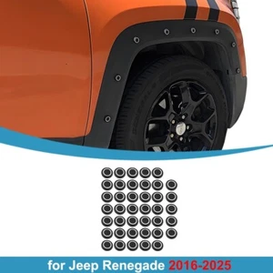 40 PIEZAS Pegatinas Remaches Arco Rueda Cubierta Guardabarros Remaches Borde para Jeep Renegade 2016+ - Imagen 1 de 14