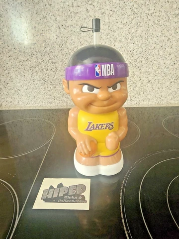Los Angeles Lakers 16 OZ Character Cup Big Sip New Water Bottle Party Animal Cover