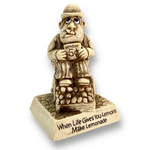 Estatuilla de colección Silisculpt When Life Give You LEMONS #9222 Russ Berrie 1976 - Imagen 1 de 7