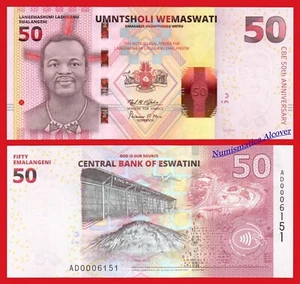 ESWATINI SUAZILANDIA 50 Emalangeni 2024 Conmemorativo Pick Nuevo SC / UNC - Imagen 1 de 1