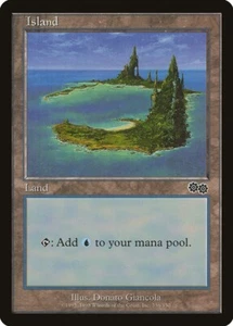 Juego de 4 Basic Island - Magic The Gathering - Urza's Saga - 336 - Imagen 1 de 2