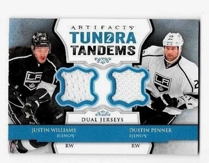 DUSTIN PENNER,& J.WILLIAMS 2013-14 ARTIFACTS TUNDRA TANDEMS DUAL GAME JERSEYS - Picture 1 of 1