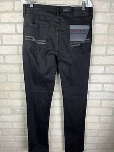 Pantalones de mezclilla impermeables para hombre 34X32 NUEVO de colección ajustados elásticos negros calce cómodo - Imagen 1 de 14