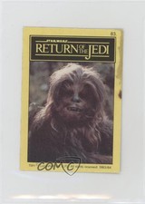 1983 Monty Fabrieken Return of the Jedi Chewbacca #83 7ut