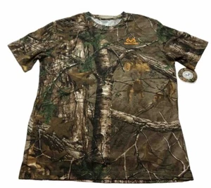 RealTree Mens Short Sleeve T Shirt Camouflage Large Hunting Fishing Camping New - Picture 1 of 7