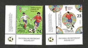 SERBIA-SET, LOWER LEFT CORNER-SPORT-SOCCER-FOOTBALL-FIFA WORLD CUP RUSSIA 2018. - Picture 1 of 2