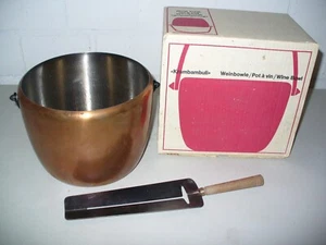 Feuerzangenbowle aus Kupfer, mit Löffel für Zuckerhüte - Bild 1 von 3
