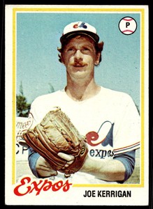 1978 Topps 549 Joe Kerrigan   Montreal Expos  Baseball Card