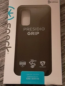 Speck Presidio Grip Series Hybrid Case for Samsung Galaxy S20/ S20 5G - Black - Photo 1 sur 1