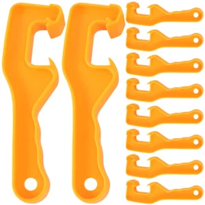 10Pcs Plastic Bucket Lid Opener 5 Gallon Paint Can Lid Opener Bucket Lid Lifter - Picture 1 of 15