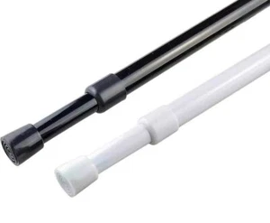 Curtain Rod Spring Tension Rods Adjustable 28-43 Inches5/8" Diameter 2 Pack W... - Picture 1 of 5