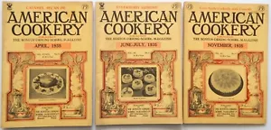 American Cookery Magazine 1935 Vintage Boston Cooking School Lot of 3 issues - Picture 1 of 10