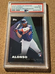 2019 Topps On Demand Rookie Progression #21 Pete Alonso PSA 10 GEM MINT Grade - Picture 1 of 4