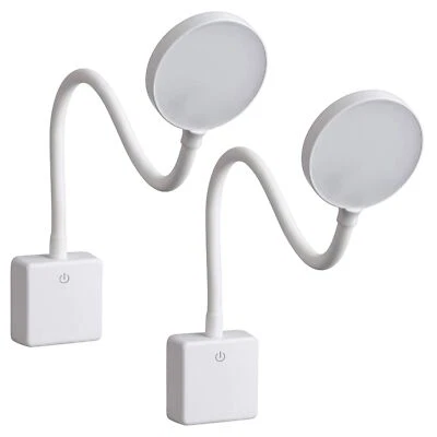 2x LED Steckdosenlampe dimmbar Steckerlampe 4W flexibel Leselampe Leuchte SEBSON - Bild 1 von 4