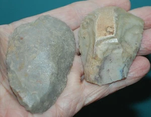 2 LARGE High plains South Dakota, Hide Scrapes, paleo? archaic? -EP Sweet - Picture 1 of 9