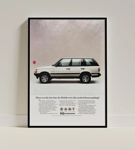1995 Range Rover Classic SE Ad Poster – Iconic British SUV Balloon - Poster - Picture 1 of 5
