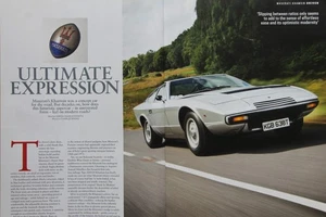 Original CC 2015 Extract Mag Artikel: 1978 Maserati Khamsin Supercar gefahren - Bild 1 von 2