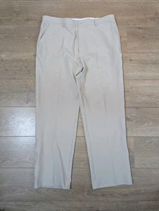 FootJoy FJ Golf Trousers W38 L32 Beige Mens Fair Condition Spandex - Picture 1 of 20