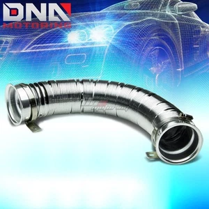 3" ADJUSTABLE/FLEXIBLE SHORT RAM/COLD AIR INTAKE/TURBO DUCTING PIPE KIT CHROME - Picture 1 of 1